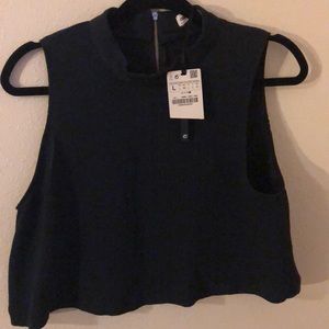 NWT Zara loose fit crop top
